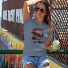 Load image into Gallery viewer, Unisex Thanks but No Tanks Dolphin Tee - Grey