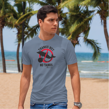 Load image into Gallery viewer, Unisex Thanks but No Tanks Dolphin Tee - Grey