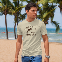 Load image into Gallery viewer, Unisex Big Classic Dolphin Project Tee - Stone