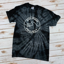 Load image into Gallery viewer, Unisex Dolphin Project EST 1970 Black Tie Dye Tee