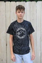 Load image into Gallery viewer, Unisex Dolphin Project EST 1970 Black Tie Dye Tee