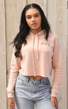 Load image into Gallery viewer, Sun Moon Orca Crop Peach Sweatshirt