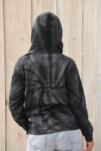 Load image into Gallery viewer, Unisex Dolphin Project EST 1970 Black Tie Dye Pullover Hoodie