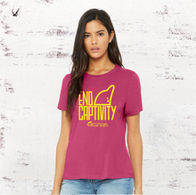 Load image into Gallery viewer, Ladies End Captivity Berry Tee