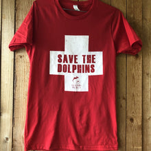 Load image into Gallery viewer, save the dolphins lifeguard t-shirt