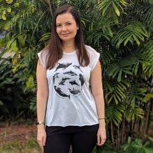 Load image into Gallery viewer, taiji dolphin white tee