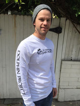 Load image into Gallery viewer, white dolphin project long sleeve tee
