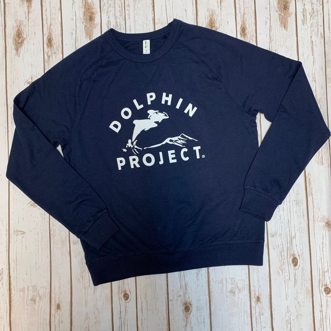 Dolphin Project Classic Logo Unisex Navy Sweatshirt