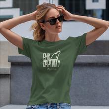 Load image into Gallery viewer, End Captivity Green/Ivory Unisex Tee
