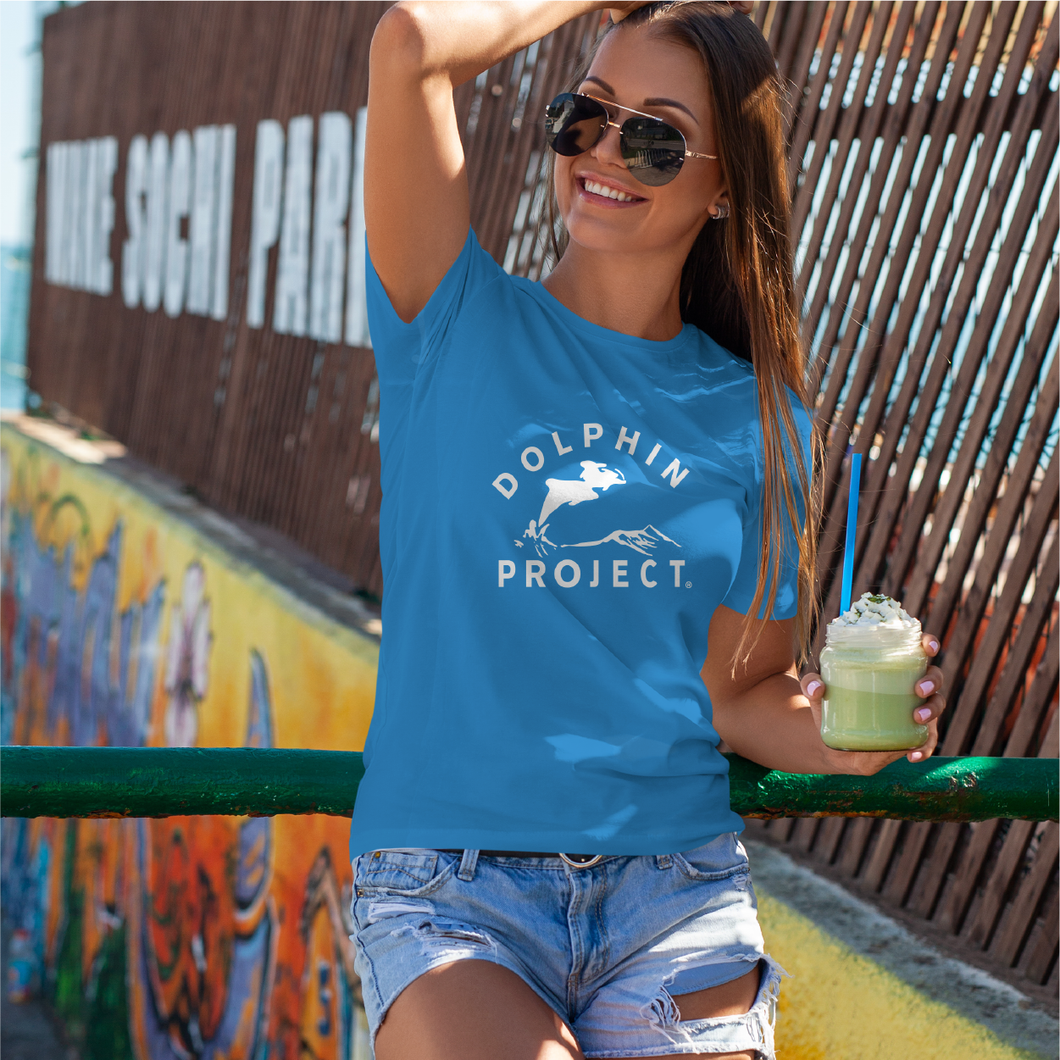 Unisex Big Classic Dolphin Project Tee - Blue