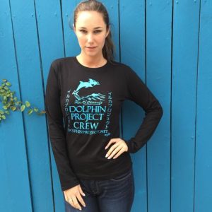 dolphin project crew graphic tee long sleeve