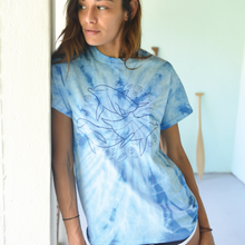 Load image into Gallery viewer, blue dolphins tie dye t shirt
