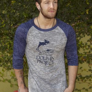 dolphin project blue burnout tee worn by drew chadwick