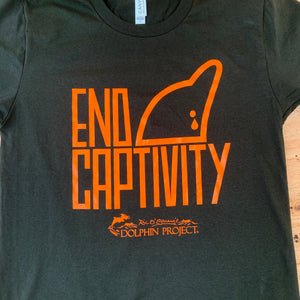 End Dolphin Captivity Graphic Tee Detail