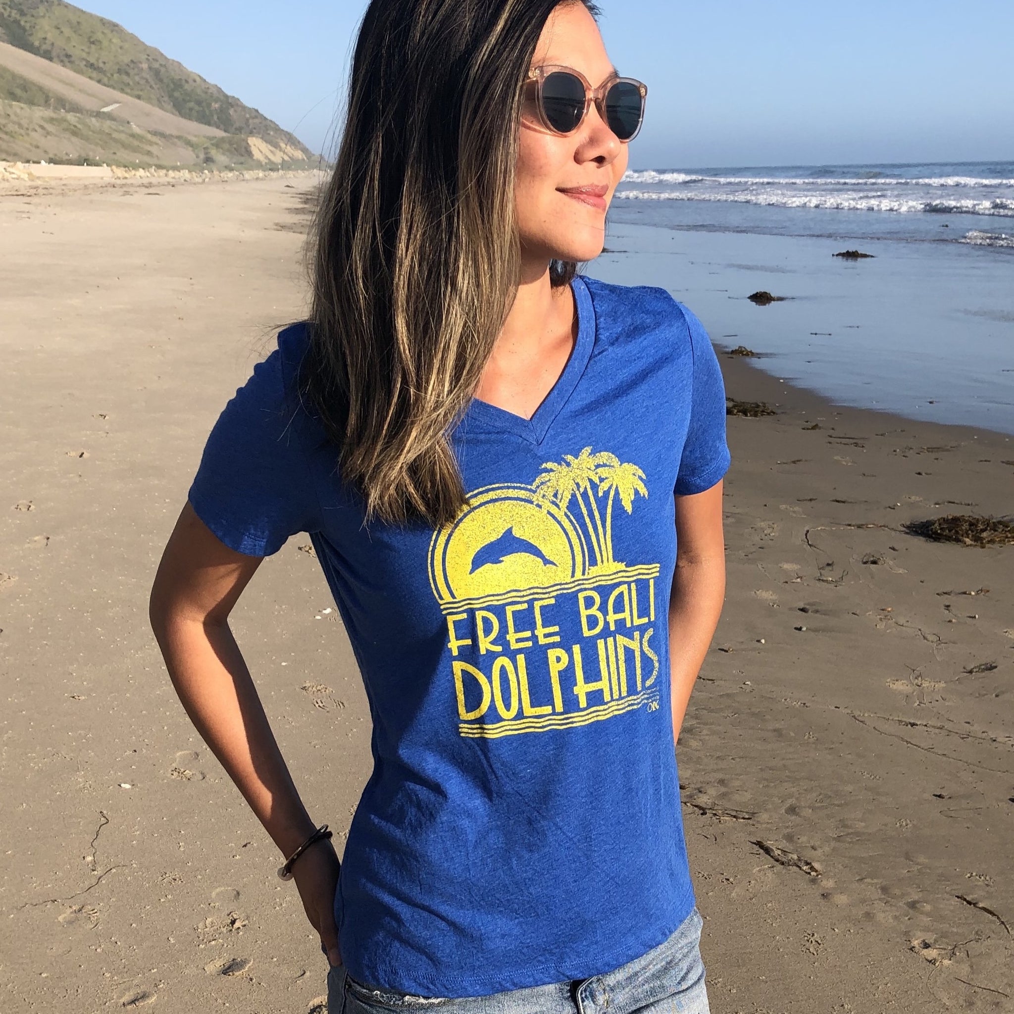 Ladies Free Bali Dolphins Tee | Dolphin Project