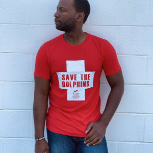 Save the Dolphins Lifeguard Tee Mens