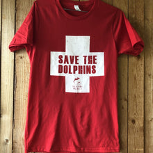 Load image into Gallery viewer, save the dolphins lifeguard t-shirt
