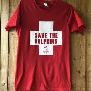 save the dolphins lifeguard t-shirt
