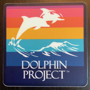 dolphin project rainbow sticker