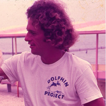 Load image into Gallery viewer, dolphin project founder vintage white dolphin tee
