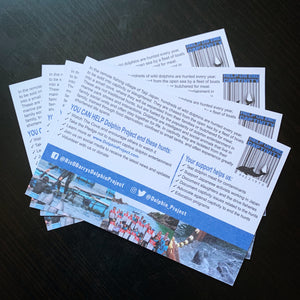 Taiji Informational postcard dolphin project