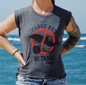thanks but no tanks dolphin tank top