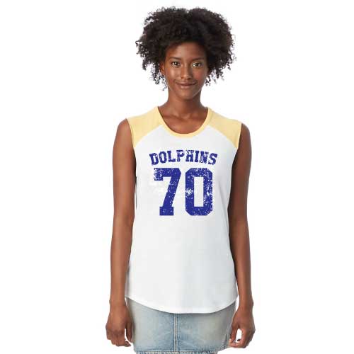 dolphins 70 white tank top