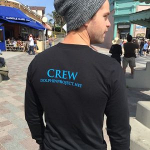 Dolphin project crew graphic tee back