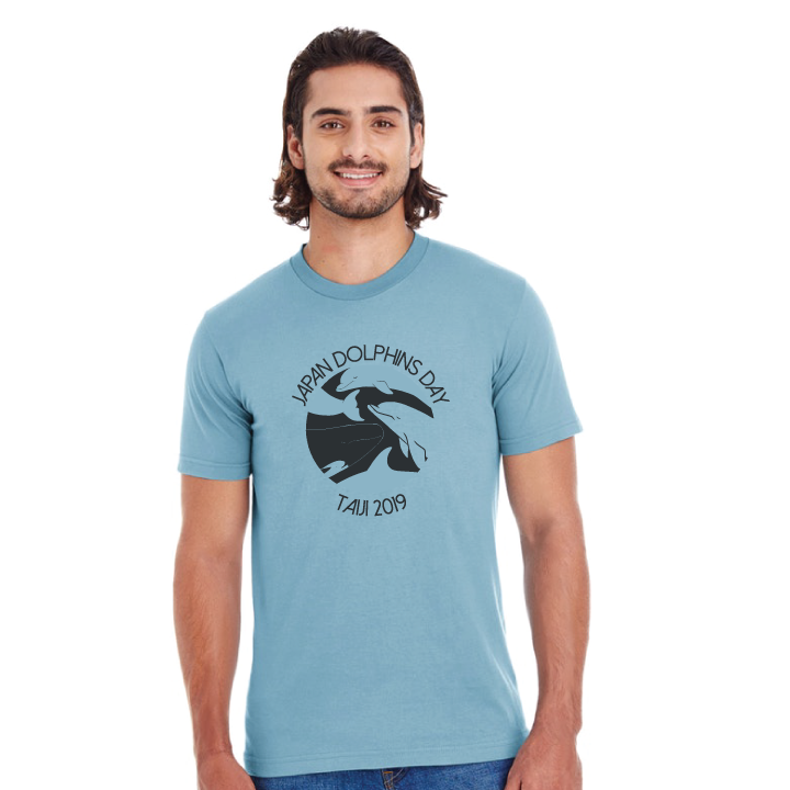 Japan dolphins day tee front